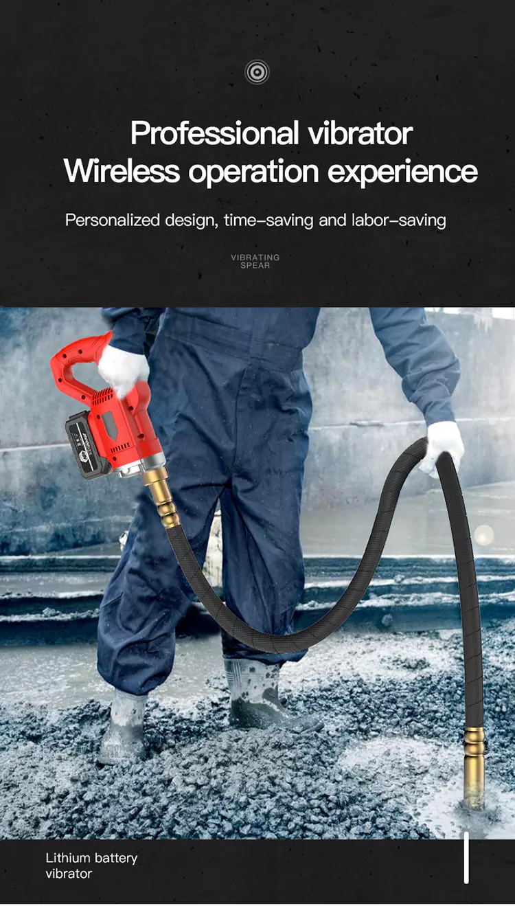 lithium battery high-power cement vibrator